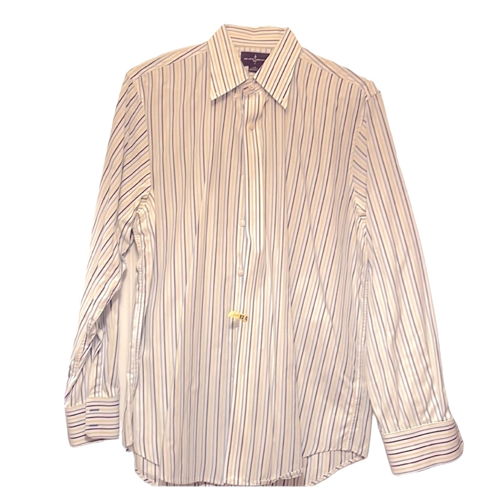 Black & Brown Men’s Dress Shirt. Size Large. VGUC